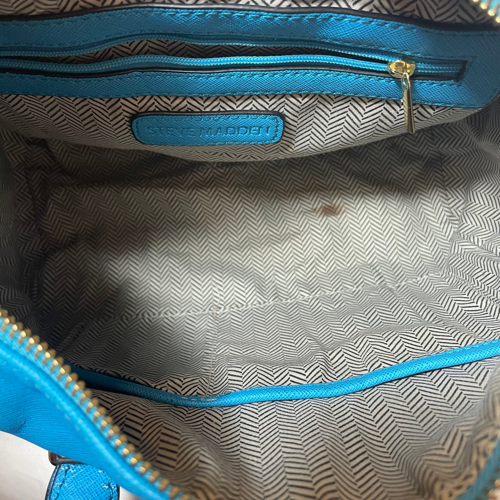 Steve Madden Aqua Blue Satchel | Pre Loved |