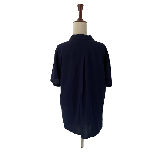 Uniqlo Navy Short-Sleeved Shirt | Gently Used |