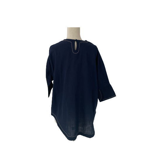 Miraka Navy Short Kurta | Gently Used |