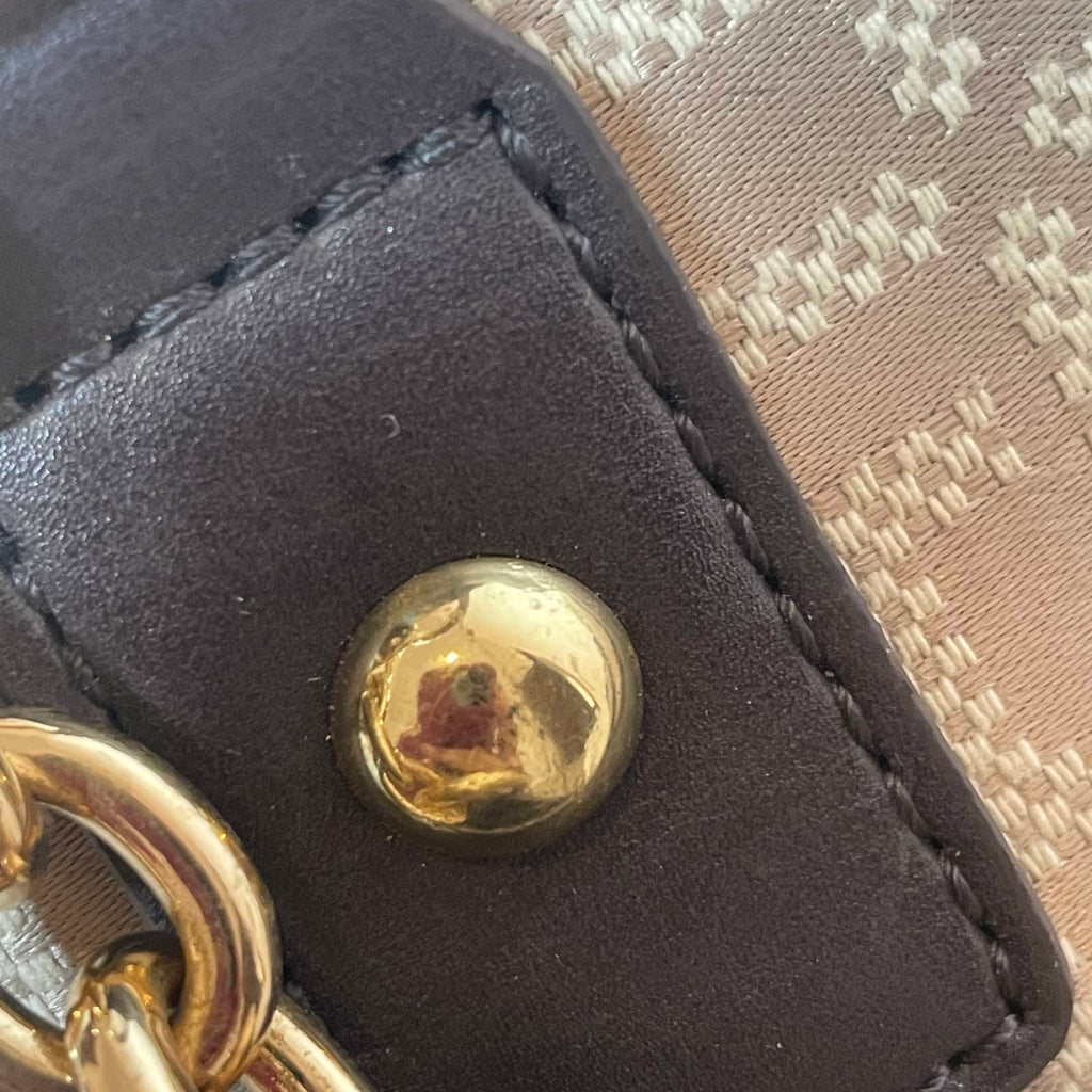 Tommy Hilfiger Beige Monogram Tote | Gently Used |