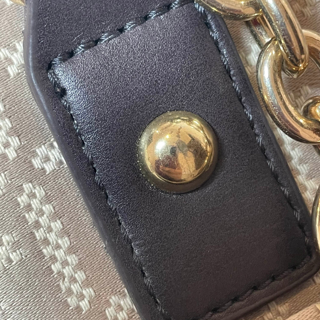 Tommy Hilfiger Beige Monogram Tote | Gently Used |