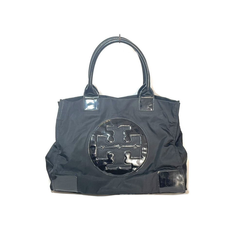 Tory Burch Black Large 'Ella' Nylon Tote | Pre Loved |