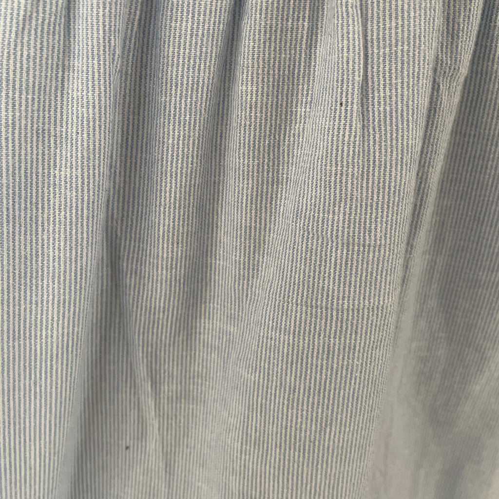 ZARA Blue & White Embroidered Peasant Top | Pre Loved |