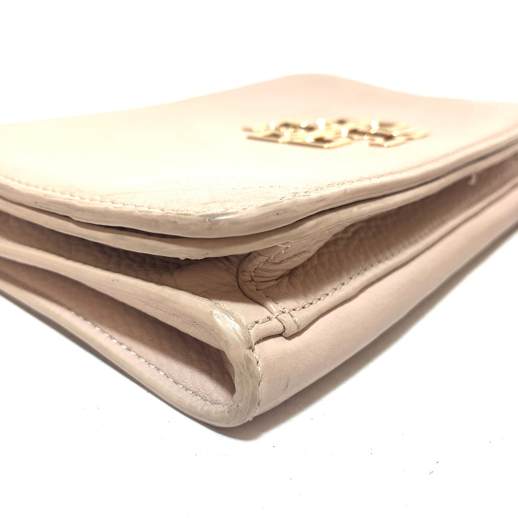 Tory Burch 'Britton' Beige Leather Cross Body Bag | Pre Loved |