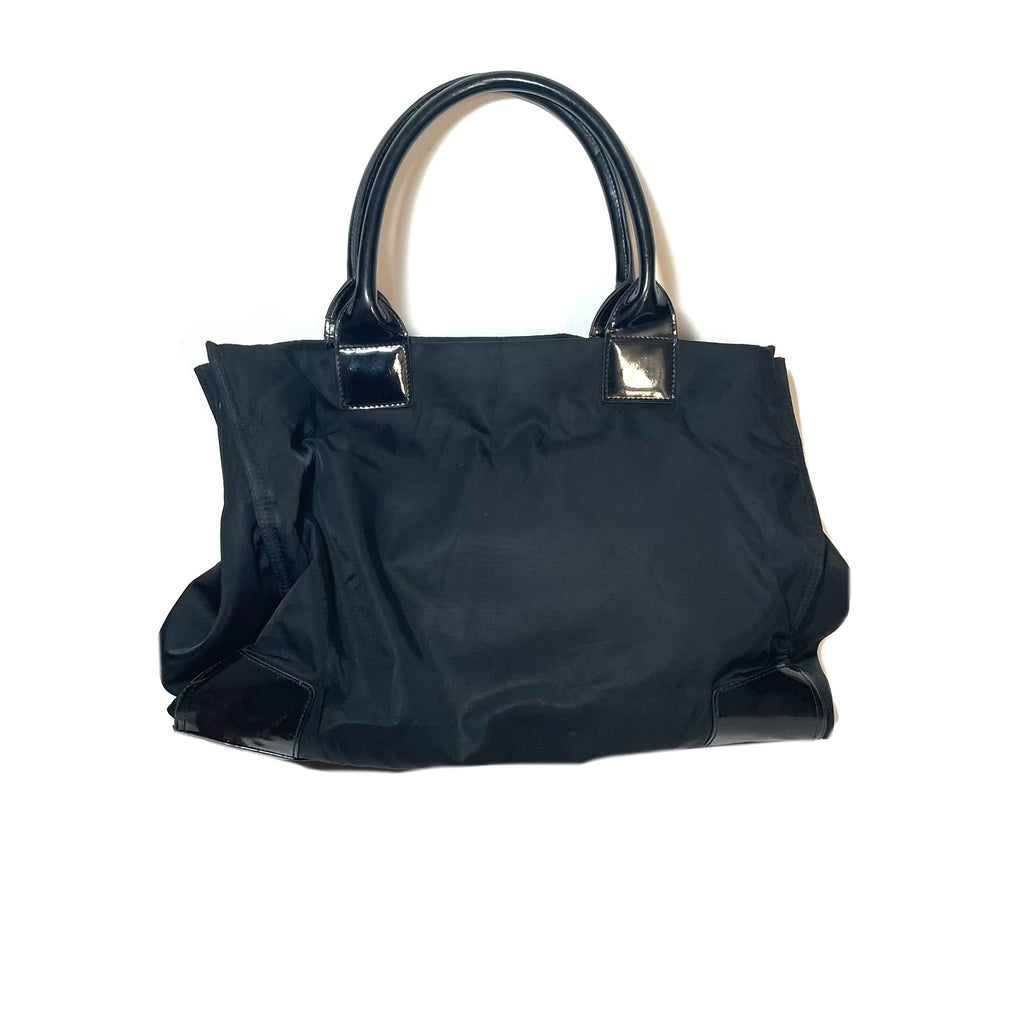 Tory Burch Black Large 'Ella' Nylon Tote | Pre Loved |