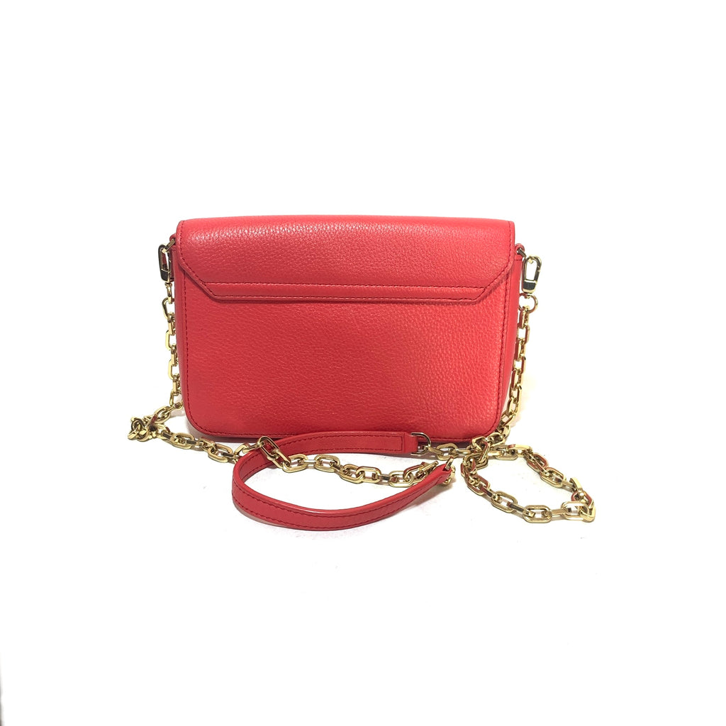 Tory Burch Watermelon Pink 'Kira' Leather Cross Body Bag | Pre Loved |