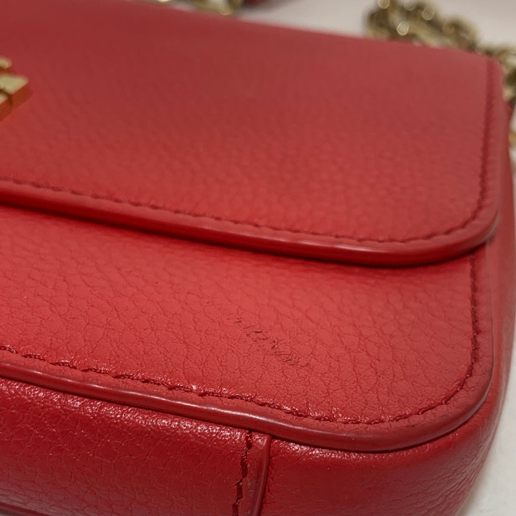 Tory Burch Watermelon Pink 'Kira' Leather Cross Body Bag | Pre Loved |