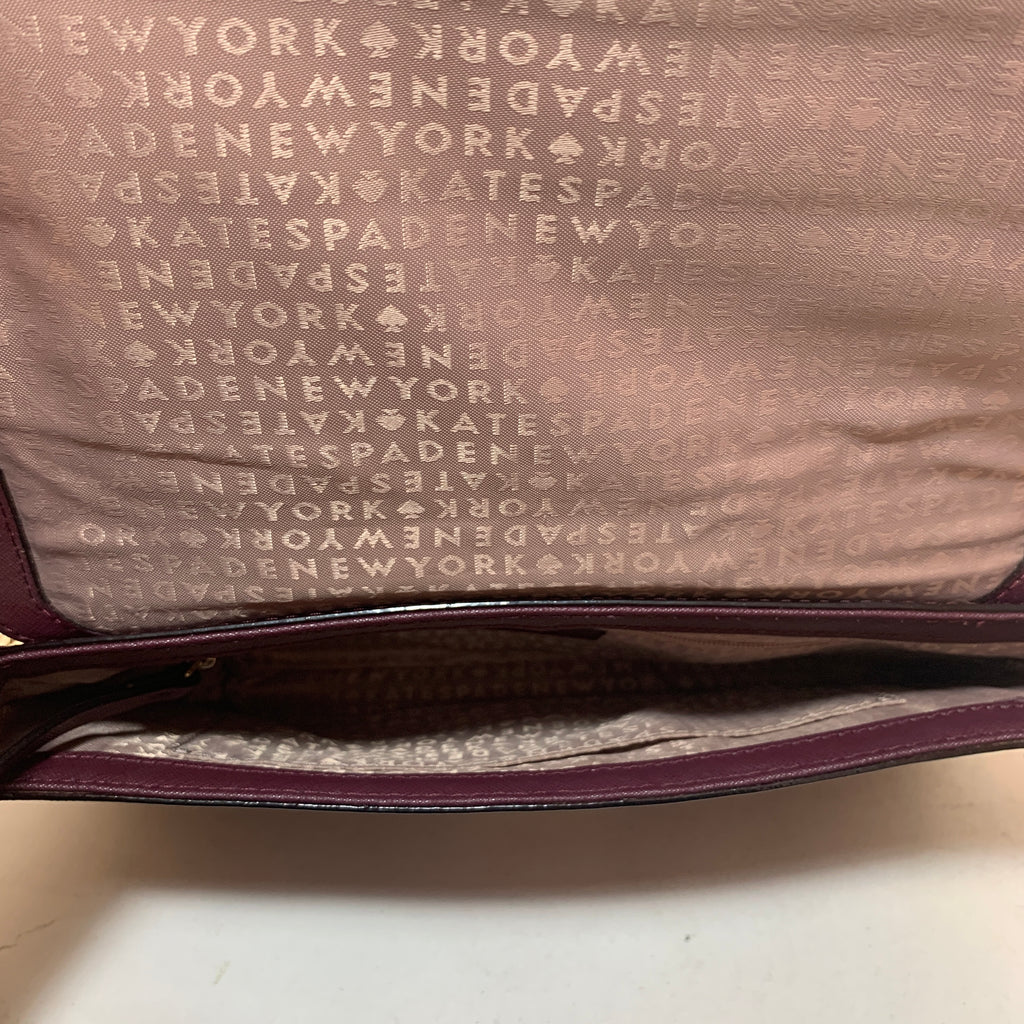 Kate Spade Purple Leather Cross Body Bag | Gently Used |