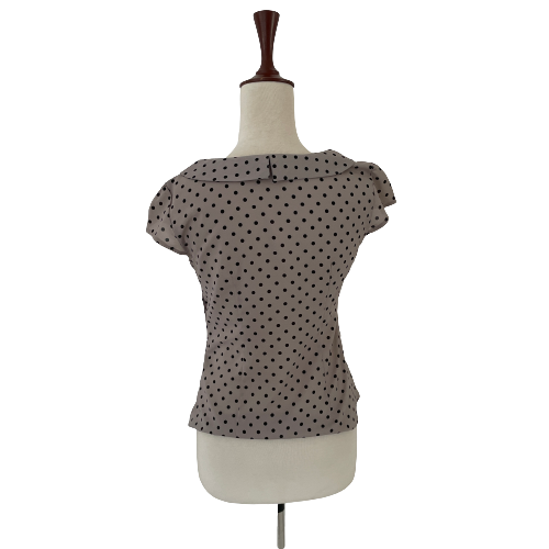 H&M Grey Polka Dot Blouse | Gently Used |