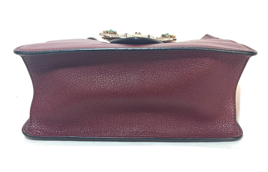 Miu Miu 'Lady' Top-Handle Maroon Leather Satchel | Gently Used |