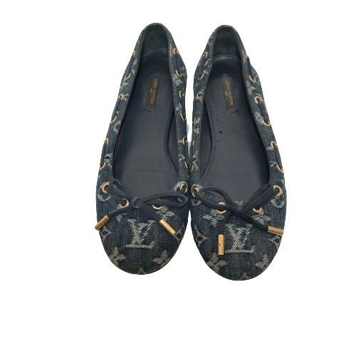 Louis Vuitton 'Oasis' Denim Monogram Ballet Flats | Pre Loved |
