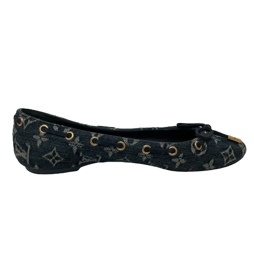 Louis Vuitton 'Oasis' Denim Monogram Ballet Flats | Pre Loved |