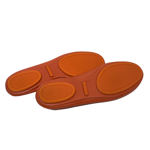 Tory Burch Orange Leather Reva Ballet Flats | Like New |