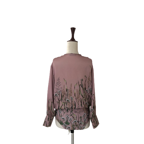 ZARA Pink Floral Printed Bodysuit | Pre Loved |