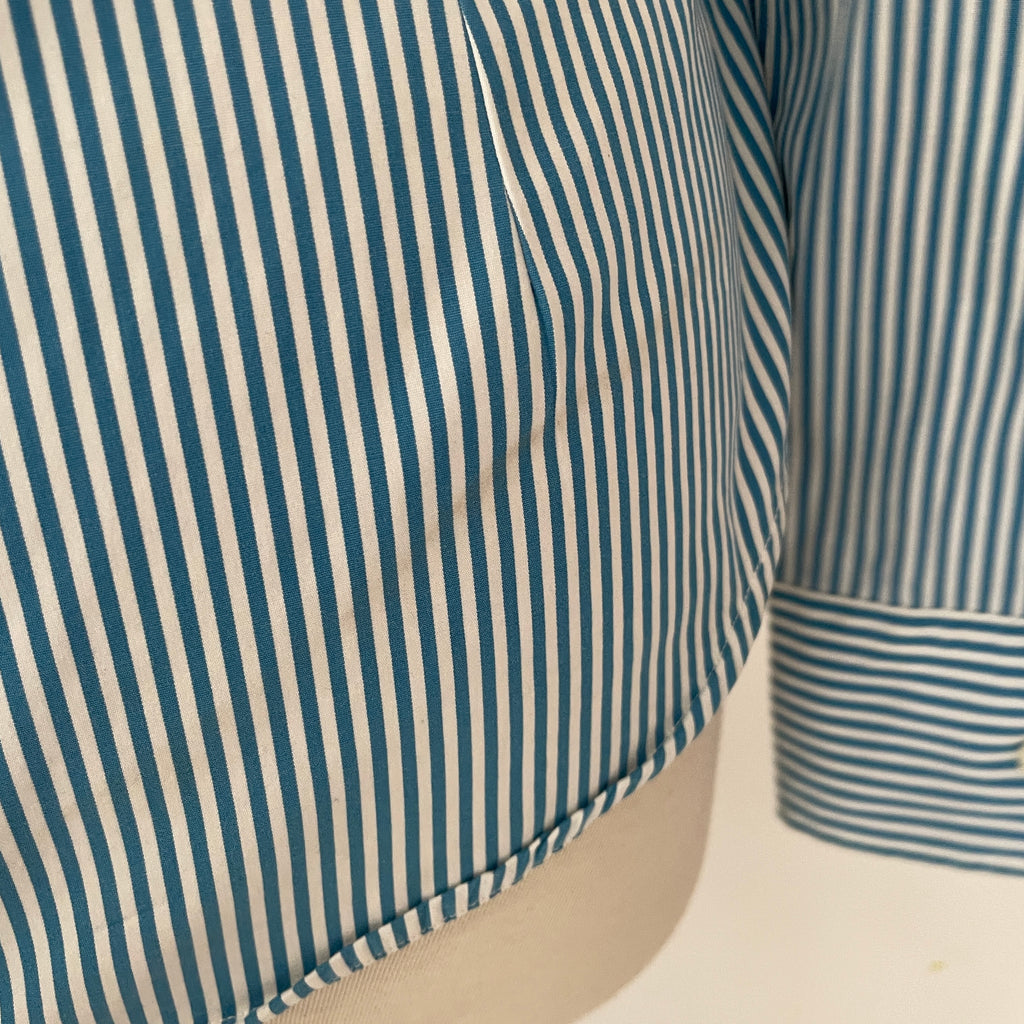 Ralph Lauren Sport Blue Striped Collared Shirt | Pre Loved |