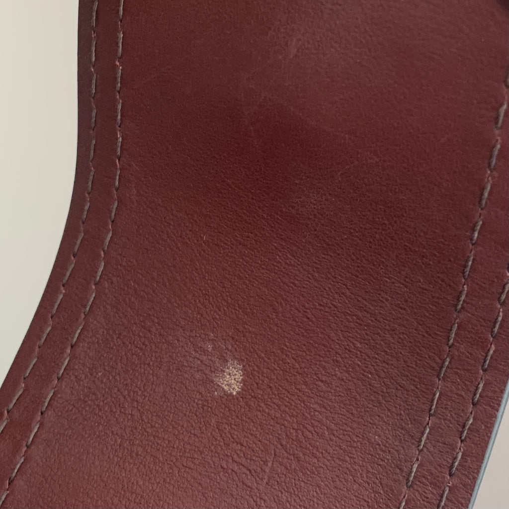 Miu Miu 'Lady' Top-Handle Maroon Leather Satchel | Gently Used |