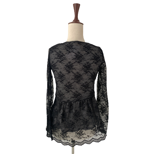 Zara Black Lace Blouse | Gently Used |