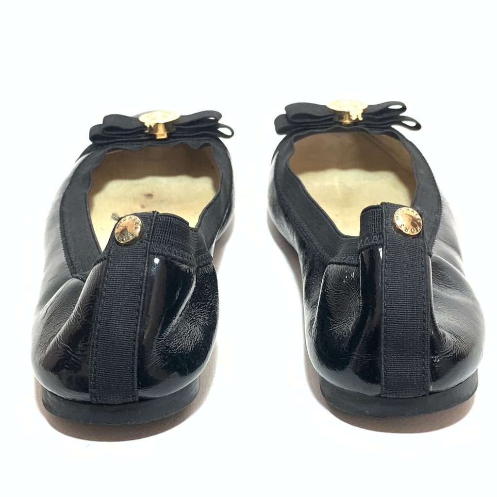 Michael Kors Black Patent Leather Ballet Flats | Pre Loved |