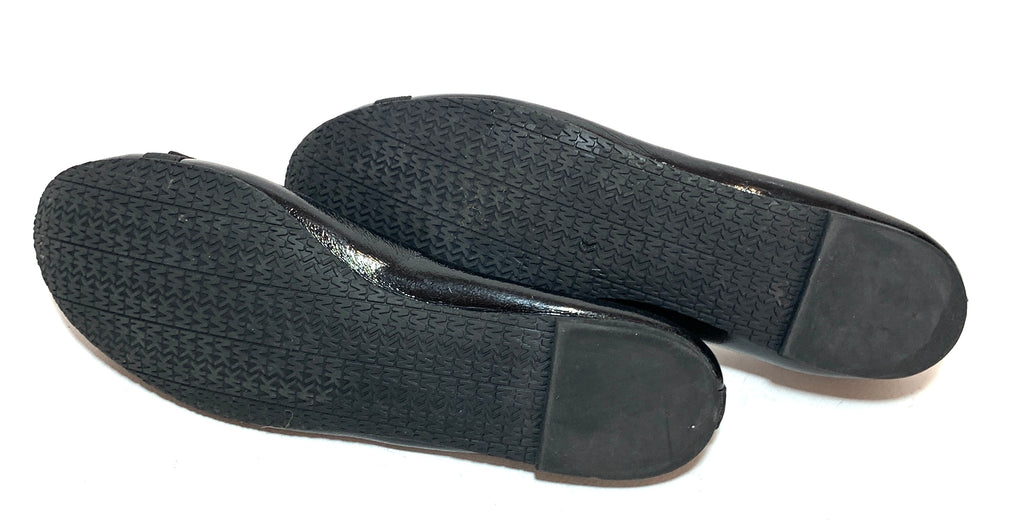 Michael Kors Black Patent Leather Ballet Flats | Pre Loved |