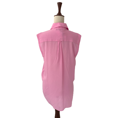 ZARA Pink Sleeveless Collared Shirt | Brand New |