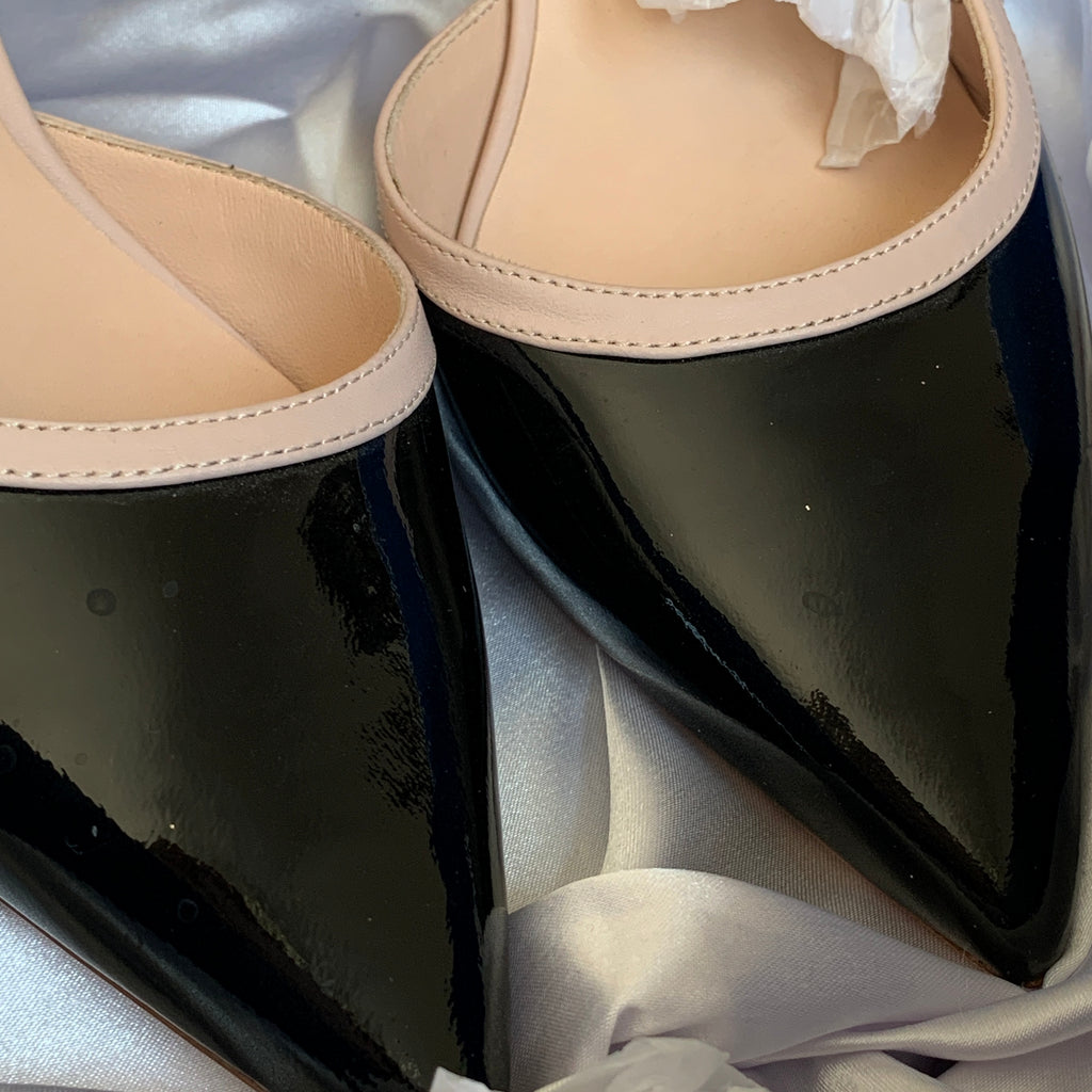 Kate Spade 'Midge' Black & Nude Leather Pumps | Like New |