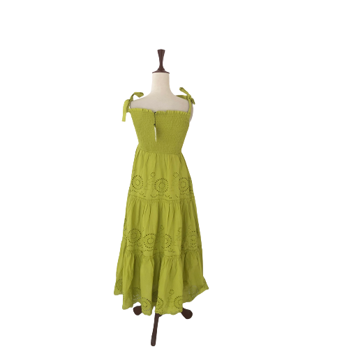 ZARA Lime-green Maxi Dress | Brand New |