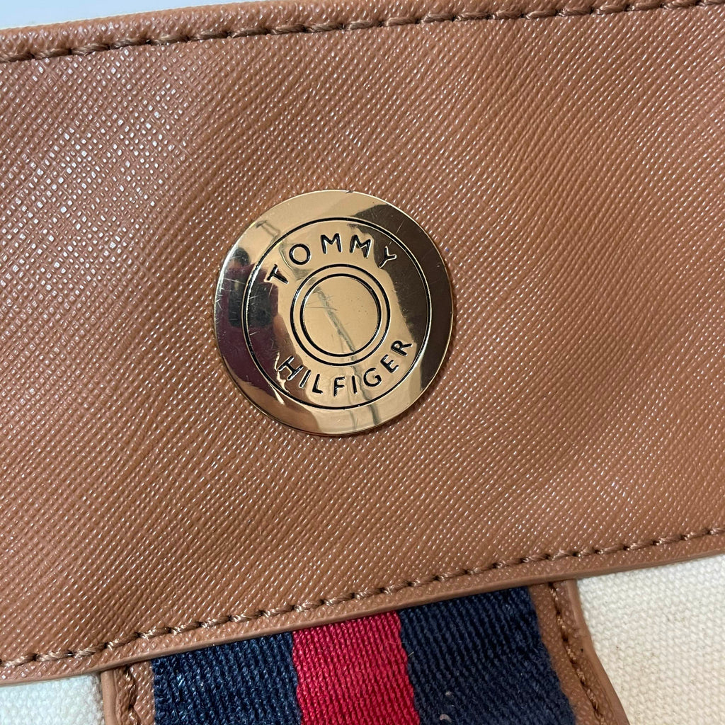 Tommy Hilfiger Cream Canvas Tote | Pre Loved |
