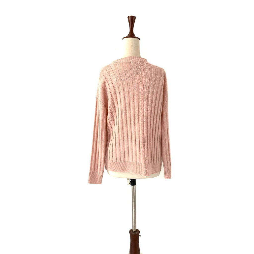 M&S Collection Pink Ribbed Sweater | Brand New |