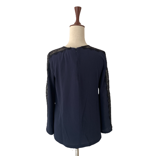 ZARA Navy with Black Lace Top | Gently Used |