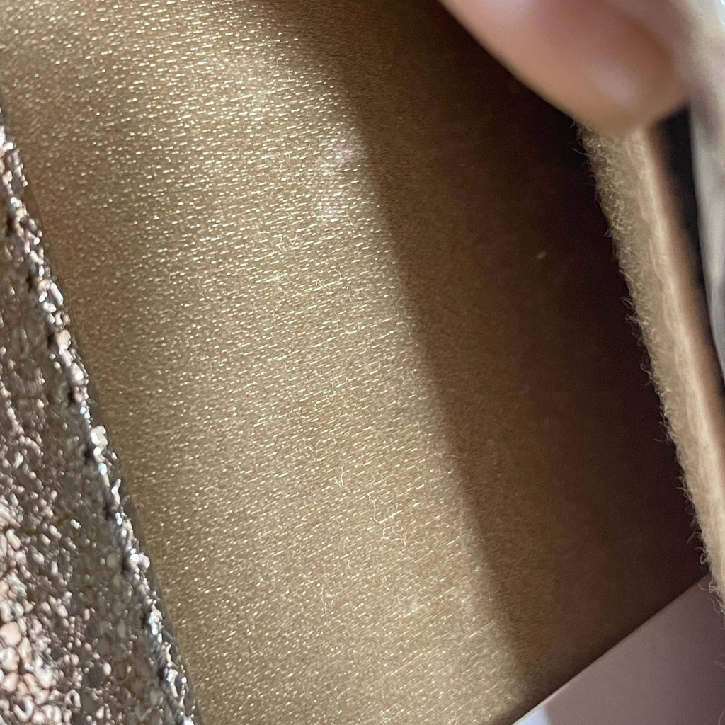 Jimmy Choo 'Sweetie' Silver Glitter Acrylic Clutch Bag | Gently Used |