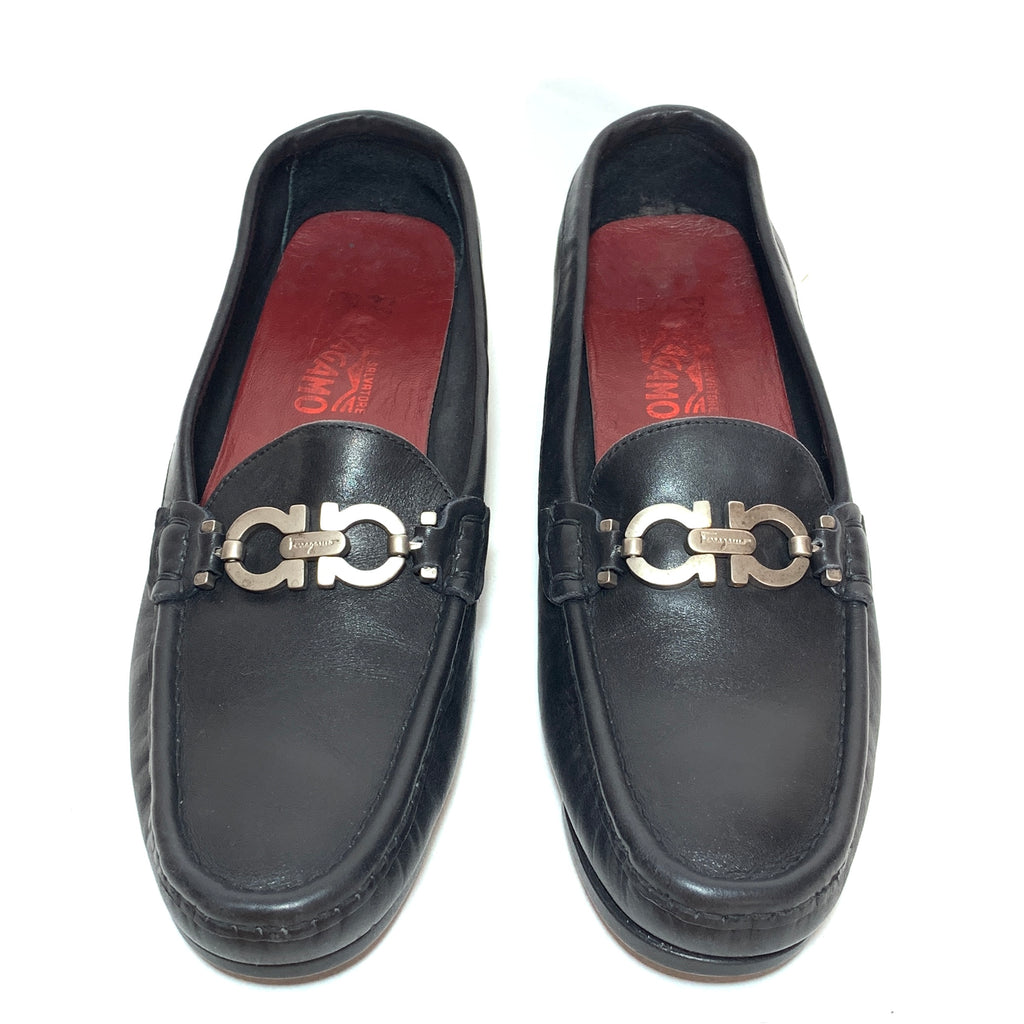 Salvatore Ferragamo Black Loafers | Pre Loved |