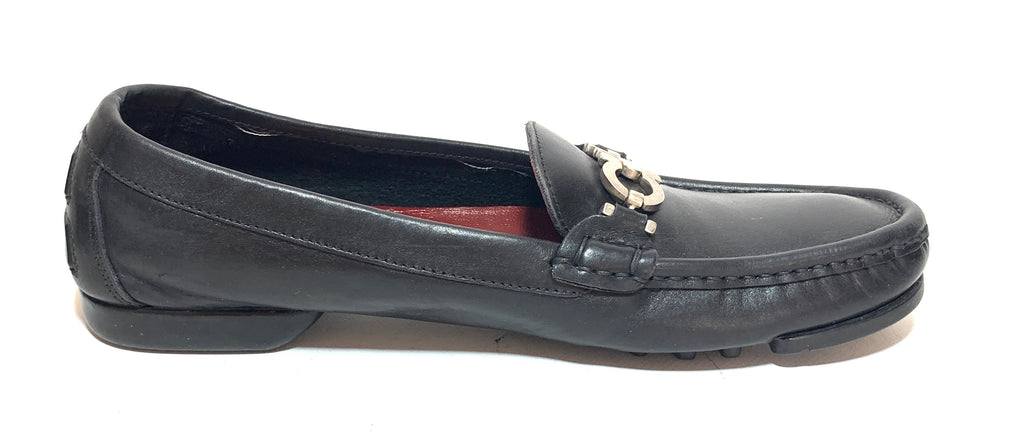 Salvatore Ferragamo Black Loafers | Pre Loved |
