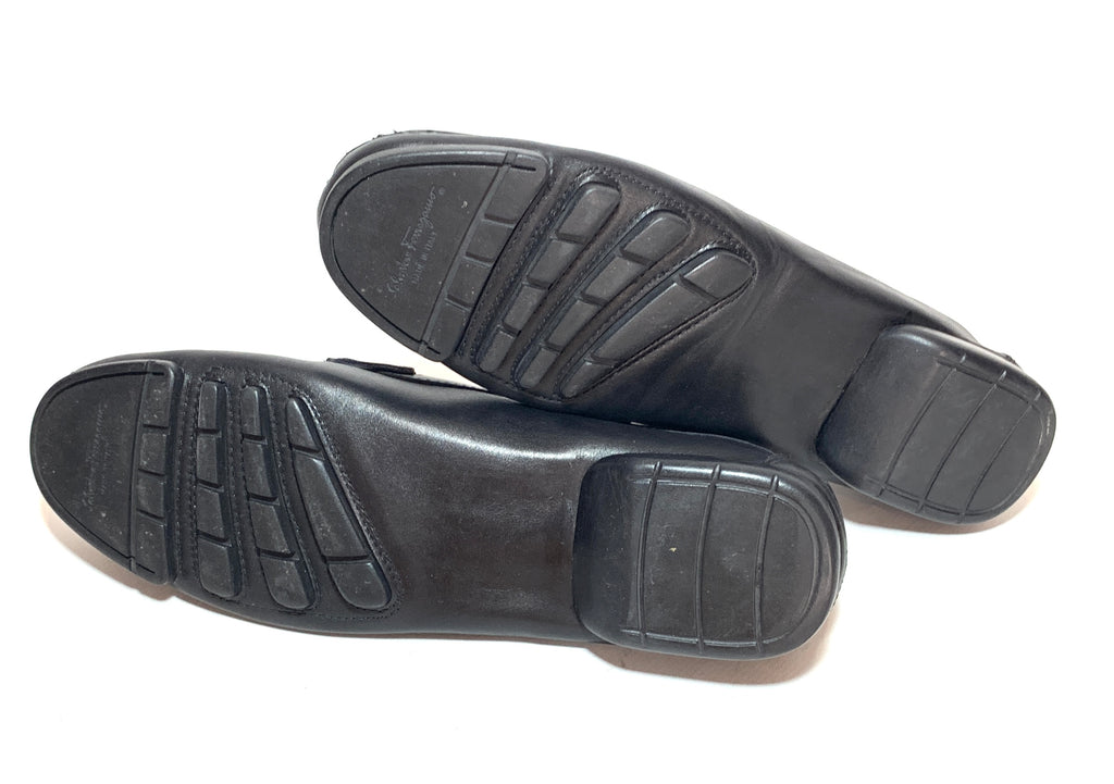Salvatore Ferragamo Black Loafers | Pre Loved |