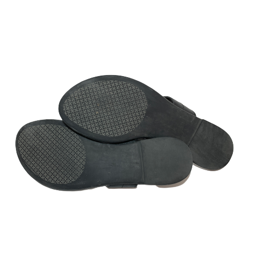 Tory Burch Black Leather 'Everly' Thong Sandals | Gently Used |