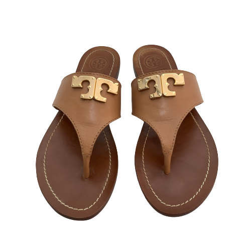 Tory Burch Tan Leather Sandals | Pre Loved |