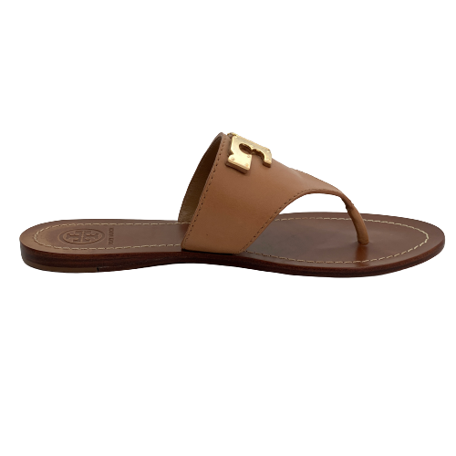 Tory Burch Tan Leather Sandals | Pre Loved |