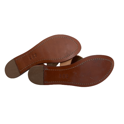 Tory Burch Tan Leather Sandals | Pre Loved |