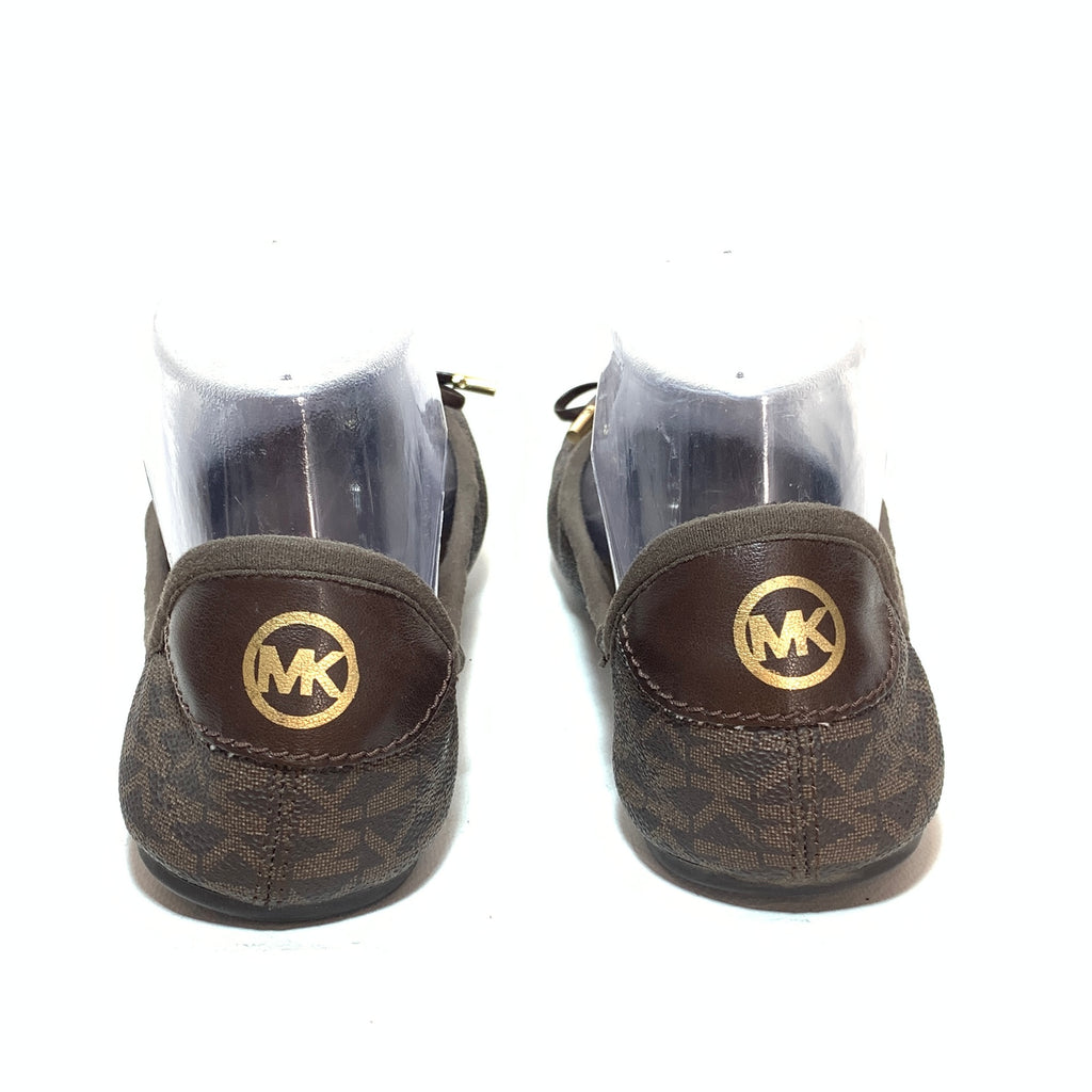 Michael Kors Brown Mini Logo City Ballet Flats | Gently Used |