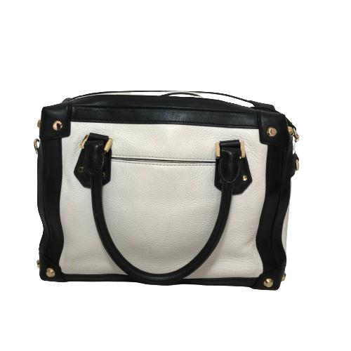 Michael Kors Black & White Leather 'Taryn' Satchel | Pre Loved |