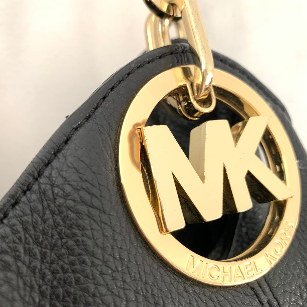 Michael Kors Black Leather Hobo Tote | Pre Loved |
