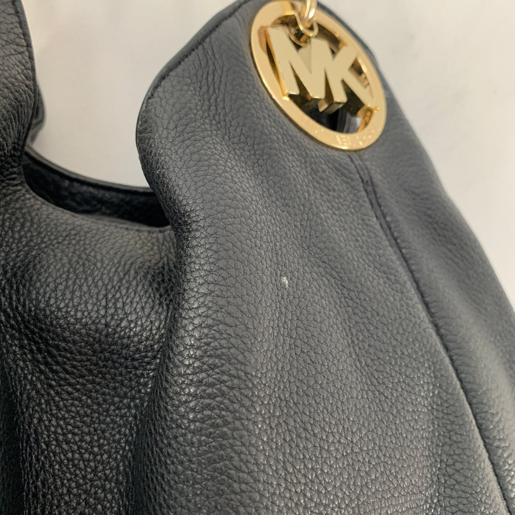 Michael Kors Black Leather Hobo Tote | Pre Loved |
