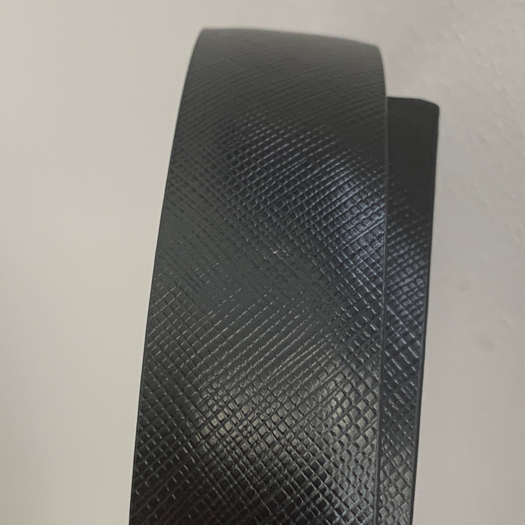 Salvatore Ferragamo Black & Blue Reversible Leather Belt | Pre Loved |