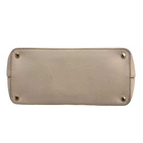 Kate Spade White & Grey Leather Tote | Pre Loved |