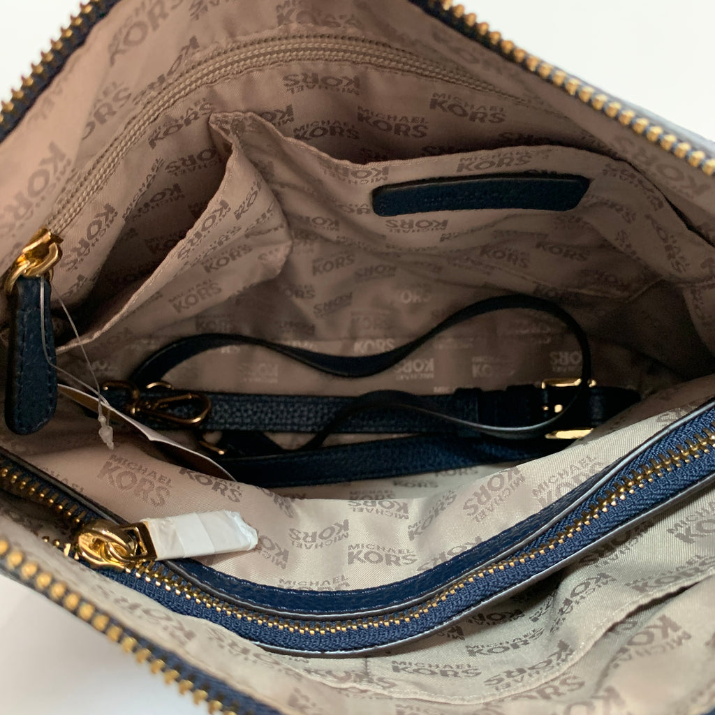 Michael Kors Navy 'Anita' Convertible Shoulder Bag | Like New |