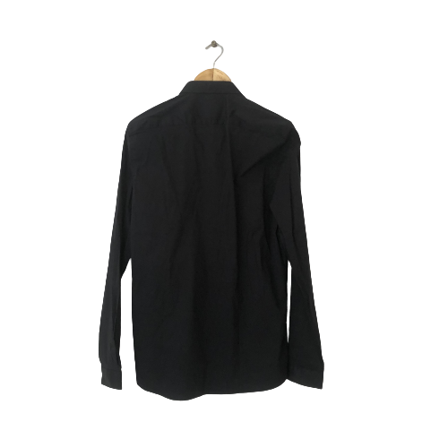 ZARA Black Slimfit Men's Collared Shirt | Brand New |