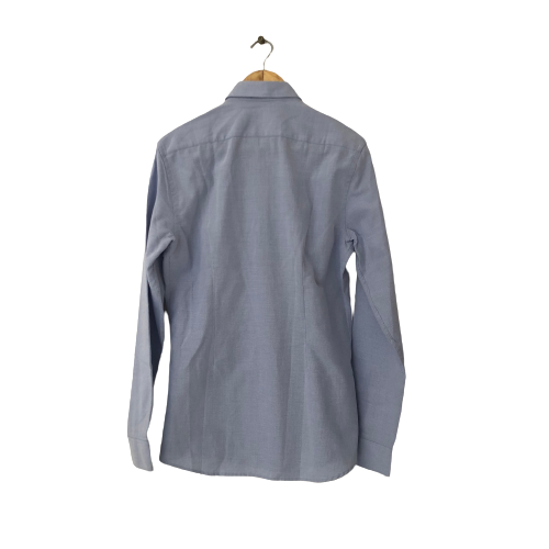 ZARA Light Blue Men's Collared Slim-fit Shirt | Brand New |