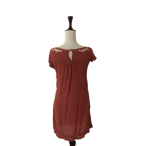 New Look Peach Embroidered Tunic | Pre Loved |