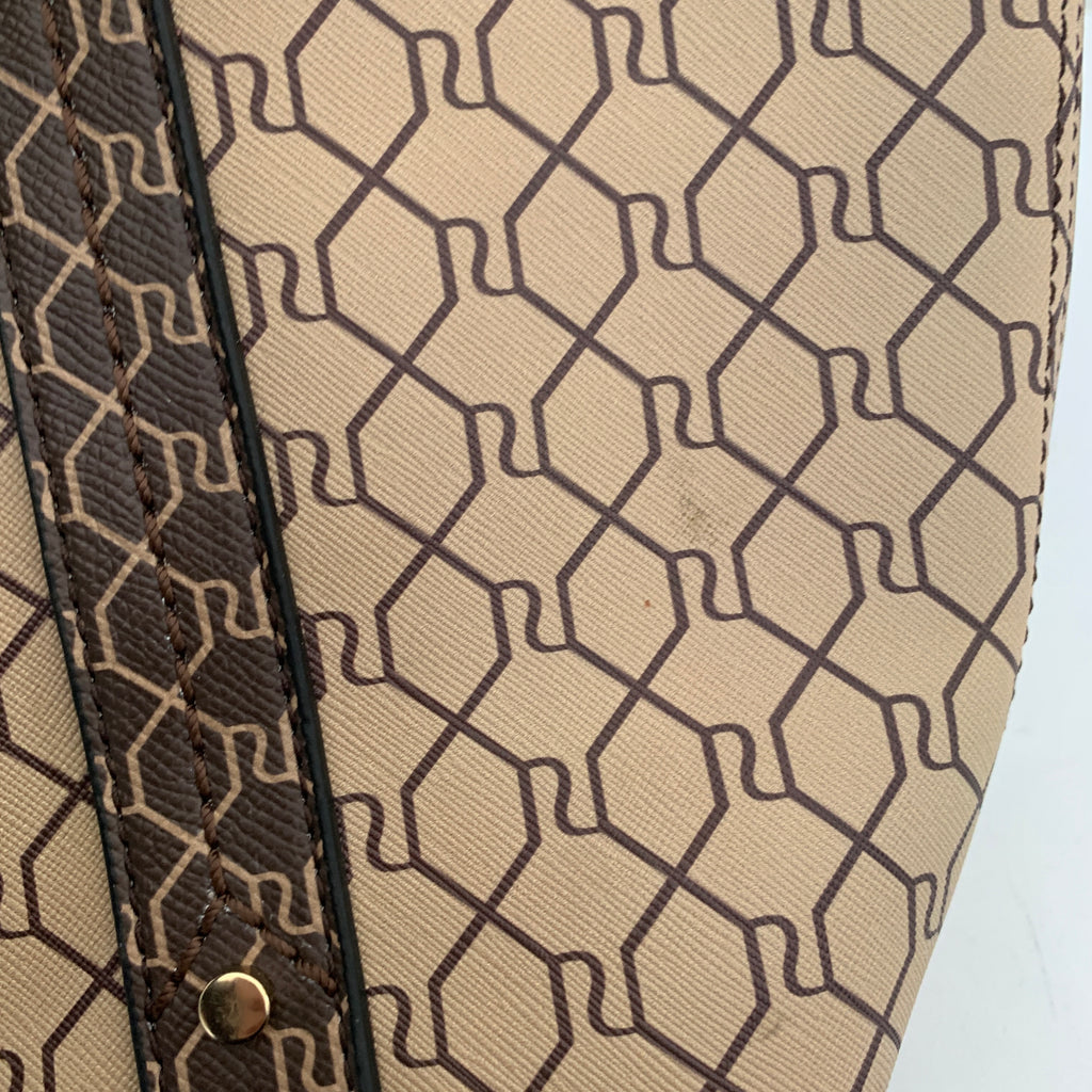 River Island Beige Monogram Shopper Tote Bag | Like New |