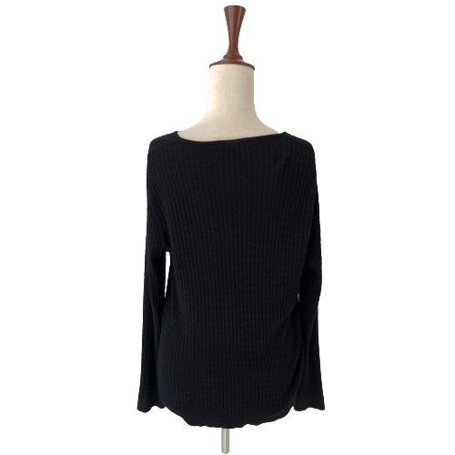 Mango Black Knit Sweater | Gently Used |