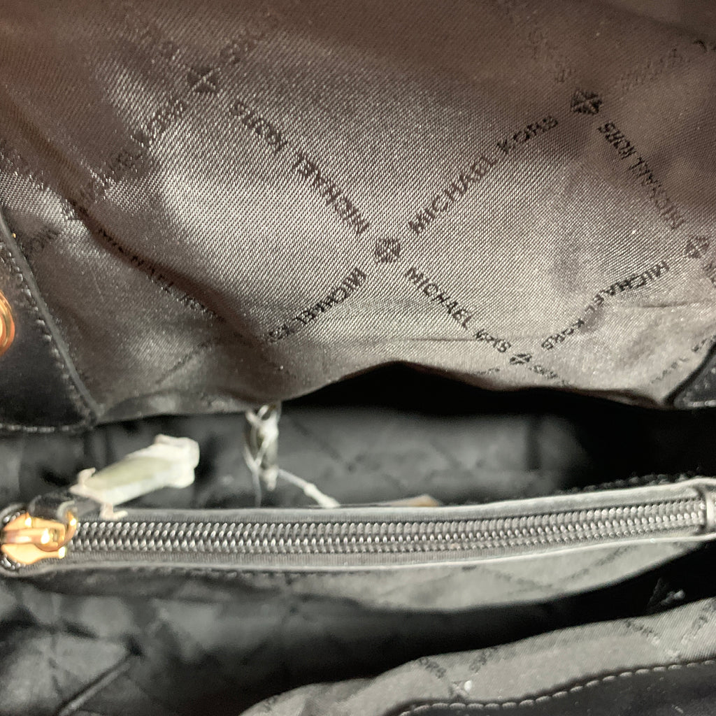 Michael Kors Black Leather 'Peyton' Shoulder Bag | Pre Loved |